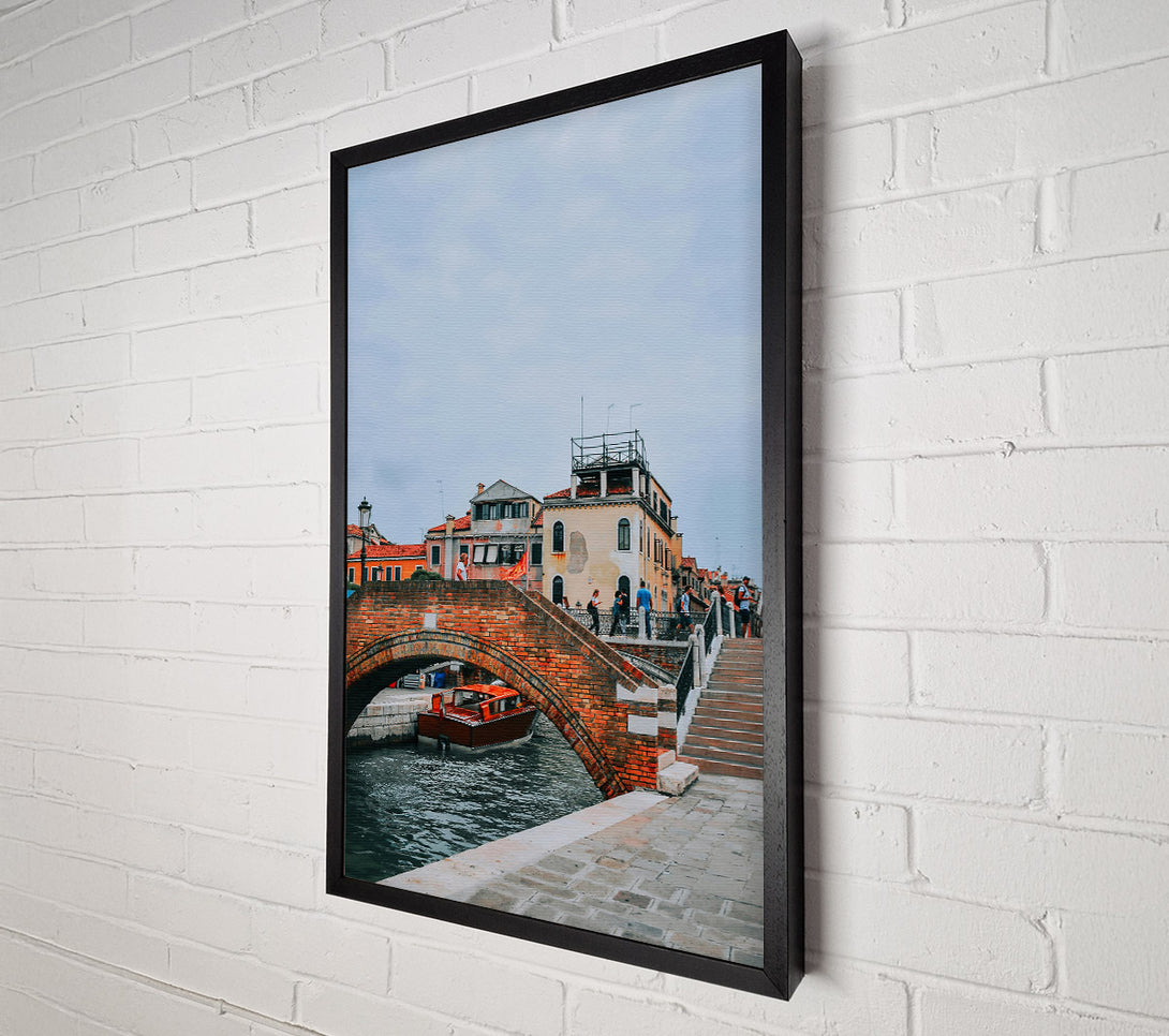  A Canvas Print of Orange Brick Bridge Canvas Wall Art