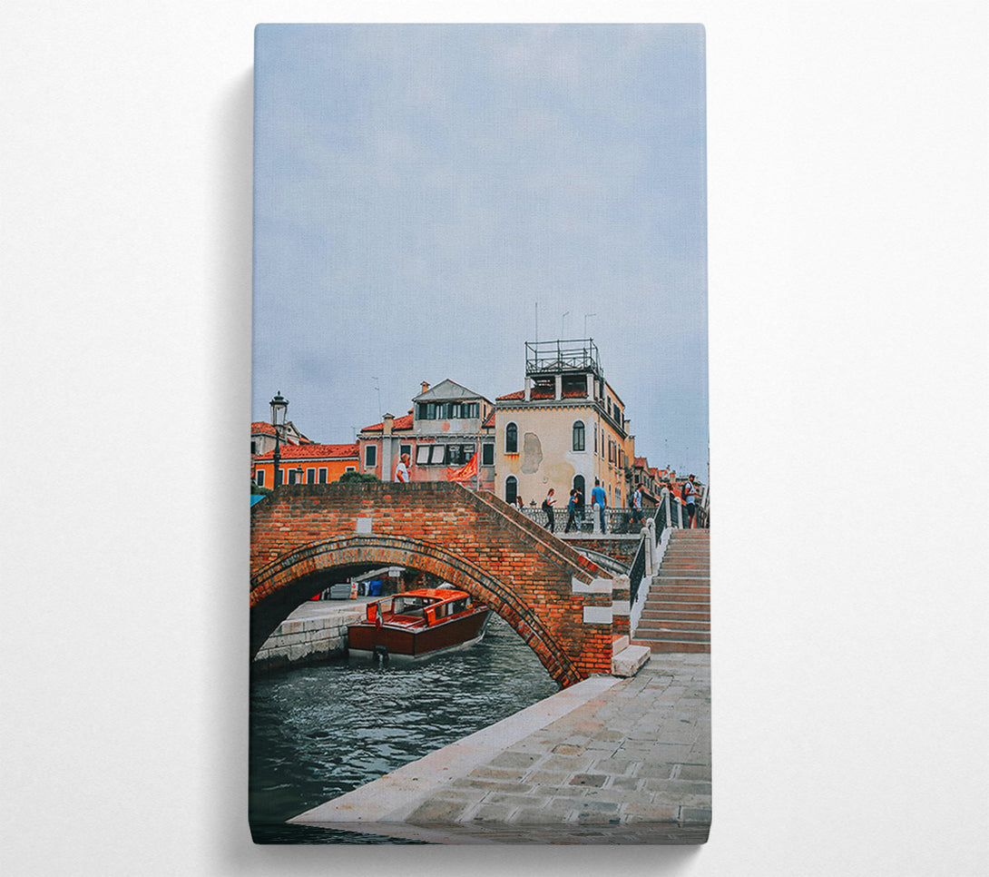  A Canvas Print of Orange Brick Bridge Canvas Wall Art