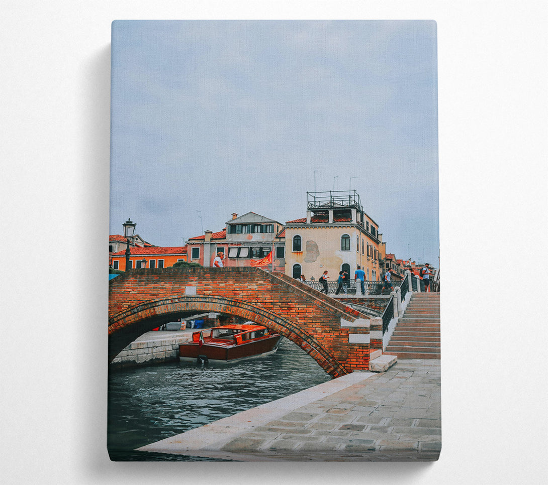  A Canvas Print of Orange Brick Bridge Canvas Wall Art