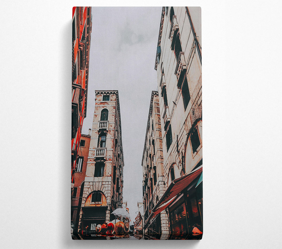  A Canvas Print of Red Walls And Stonework Canvas Print