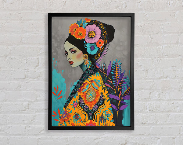 Orange Dressed Framed Print