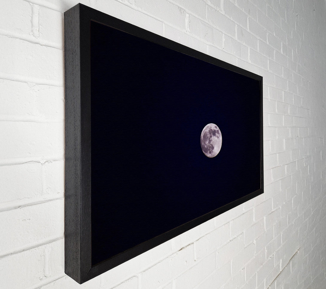  A Canvas Print of Silver Moon In Darkness Canvas Wall Art