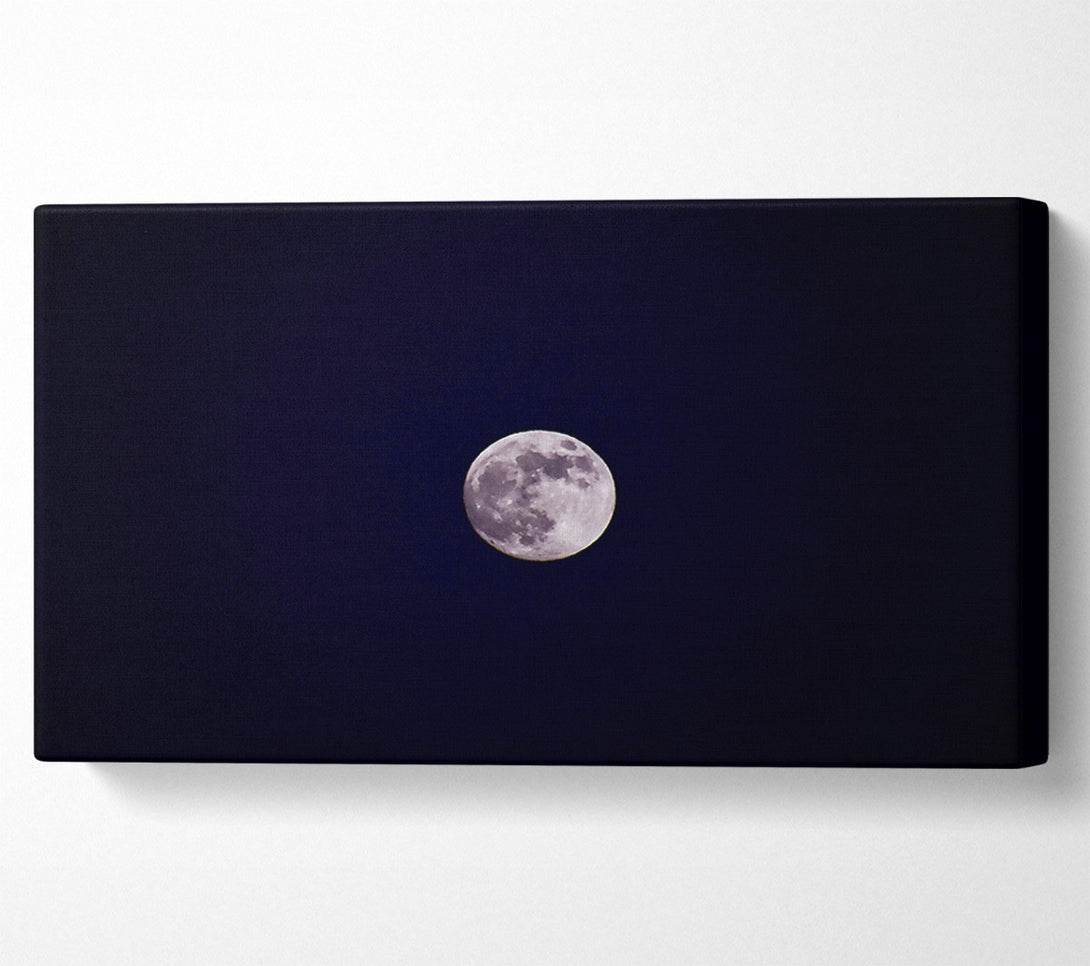  A Canvas Print of Silver Moon In Darkness Canvas Wall Art
