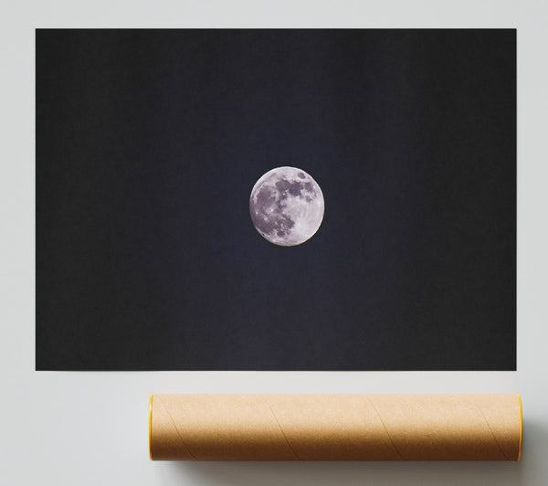 Silver Moon In Darkness Poster