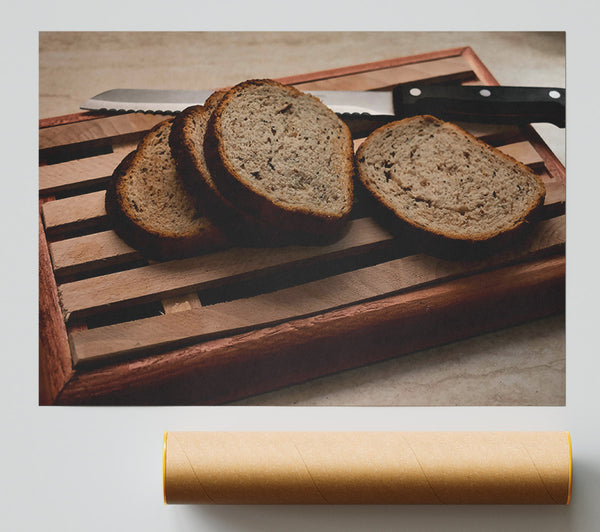 Golden Bread Slices Print