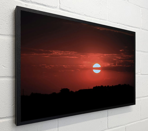 Crimson Sunset Sky
