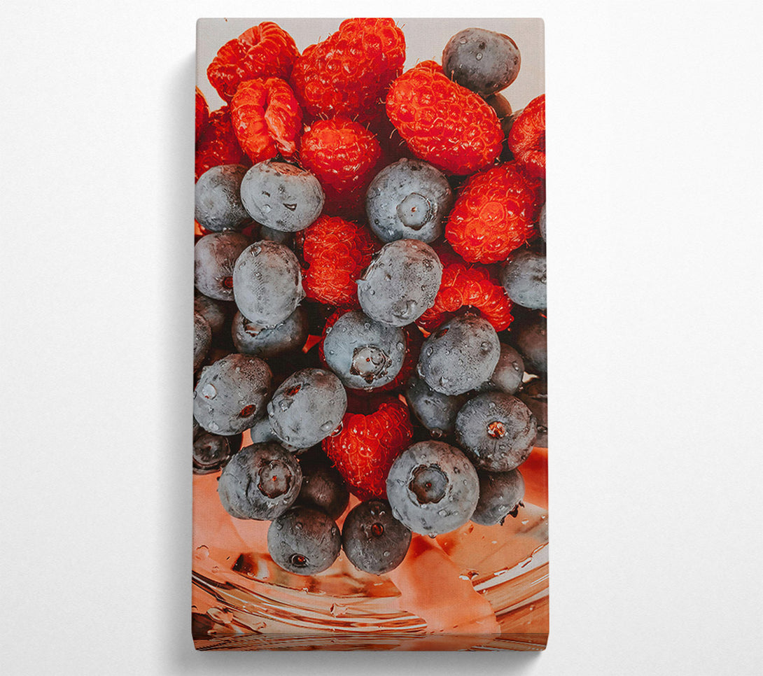  A Canvas Print of Red And Blue Blend Canvas Wall Art