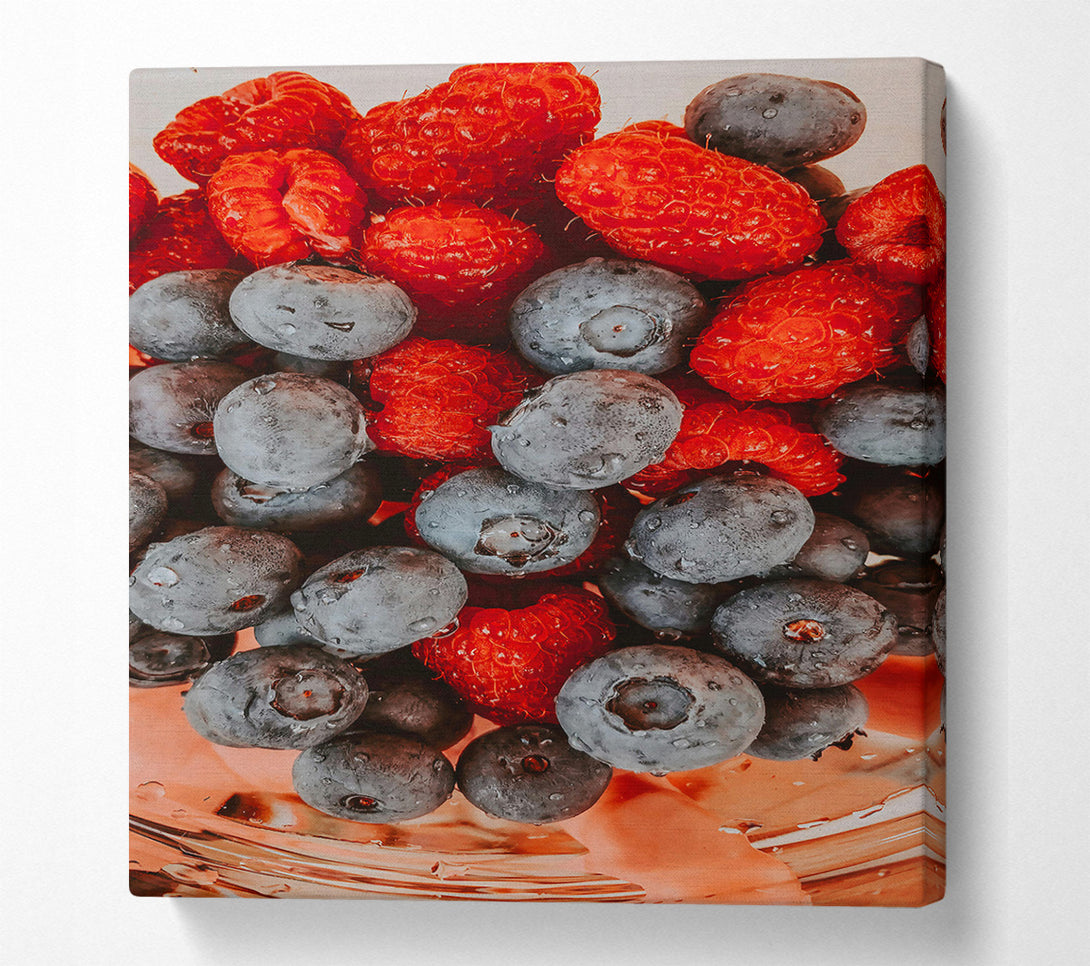  A Canvas Print of Red And Blue Blend Canvas Wall Art