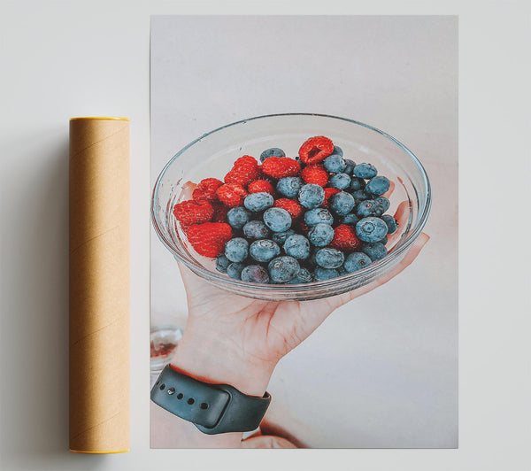 Blueberry And Red Delight Giclee Print