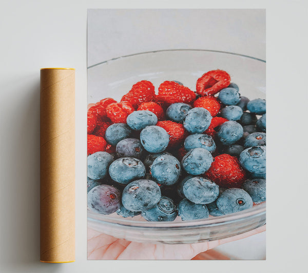 Blueberry Blue Bliss Print