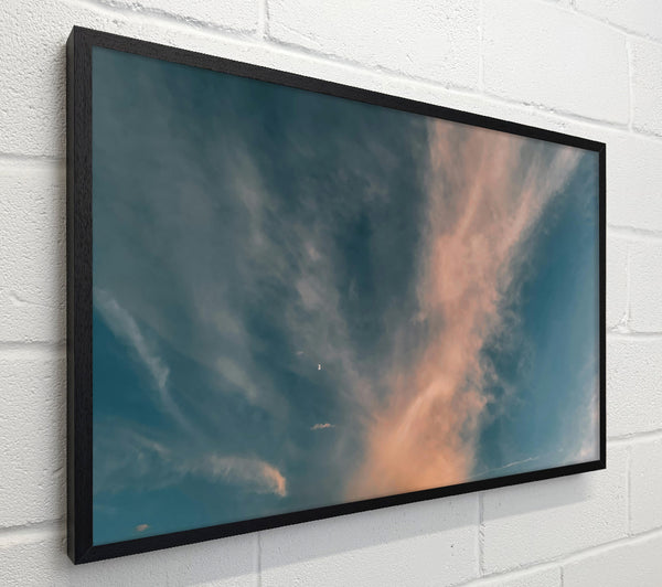 Peach And Teal Sky