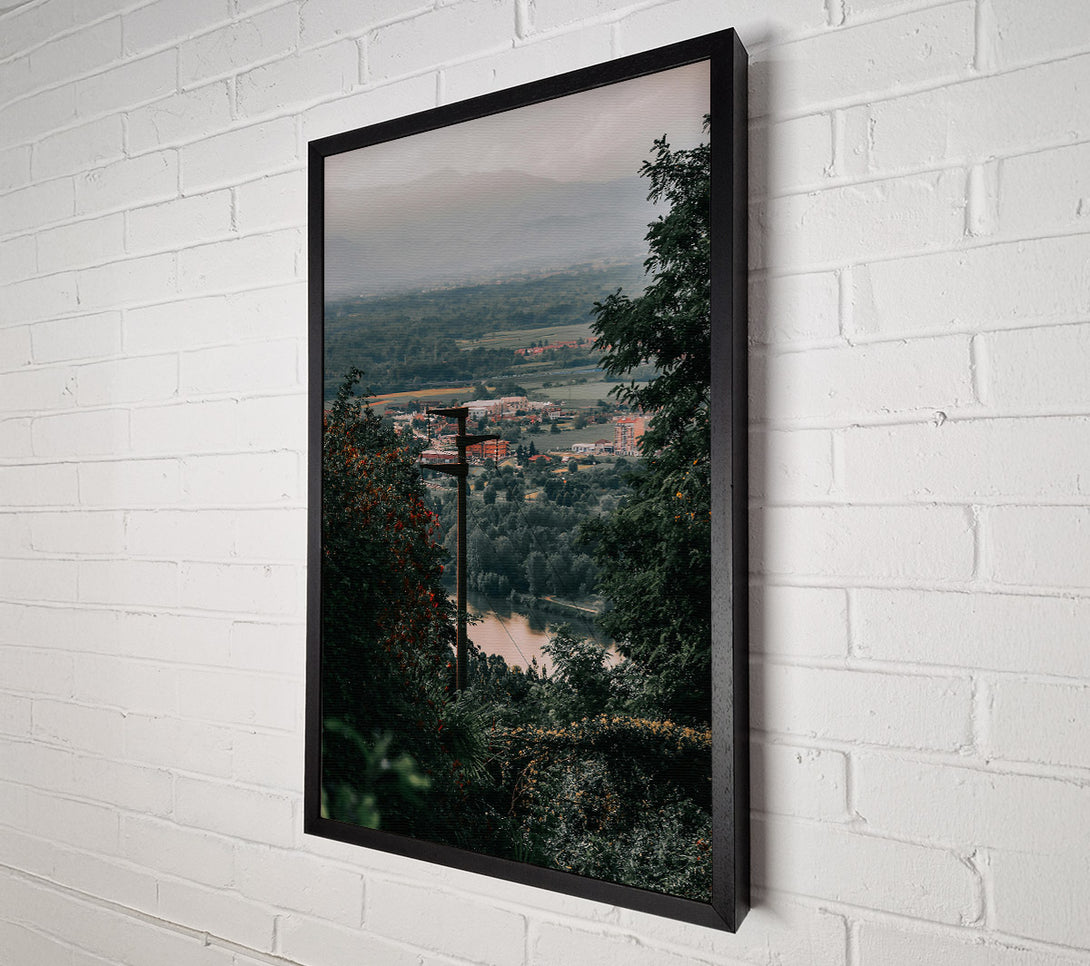 A Canvas Print of Golden River View Canvas Art