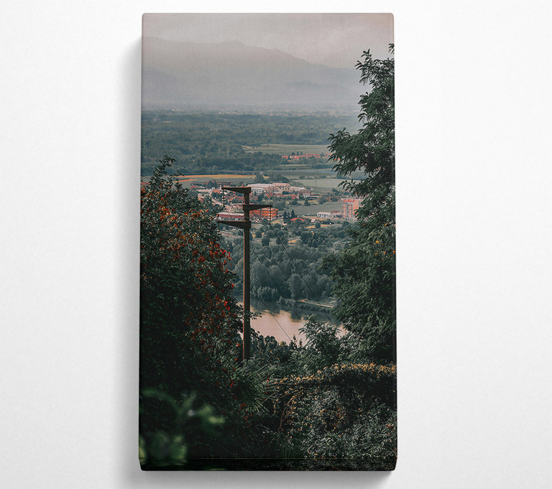  A Canvas Print of Golden River View Canvas Art
