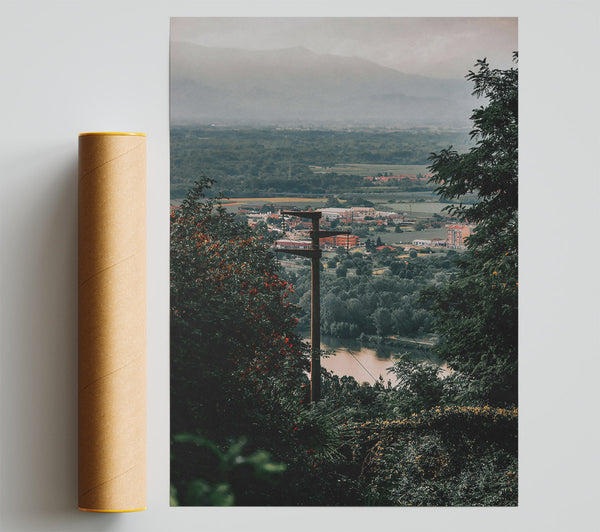 Golden River View Poster