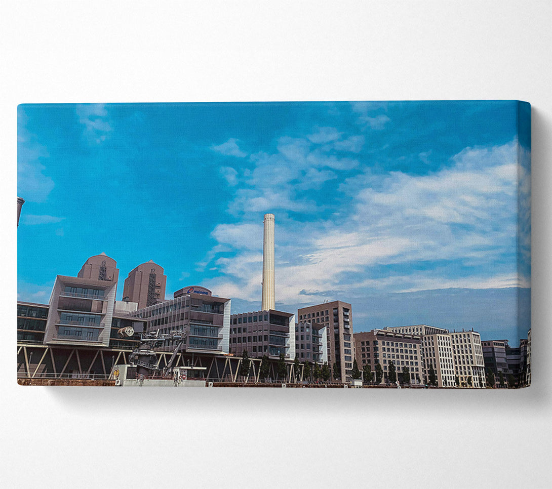  A Canvas Print of Azure Modern Cityscape Canvas Art