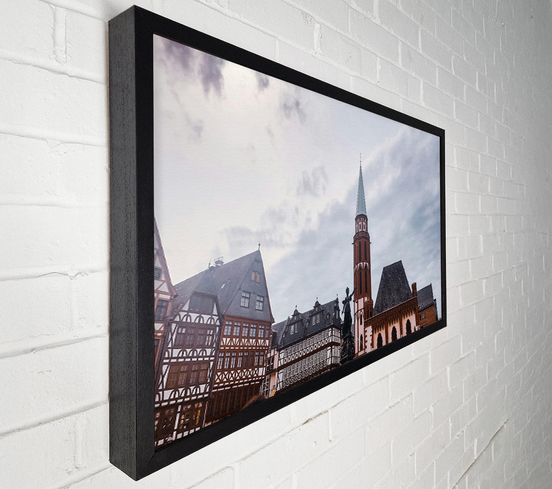  A Canvas Print of Gray Sky Spire Canvas Print