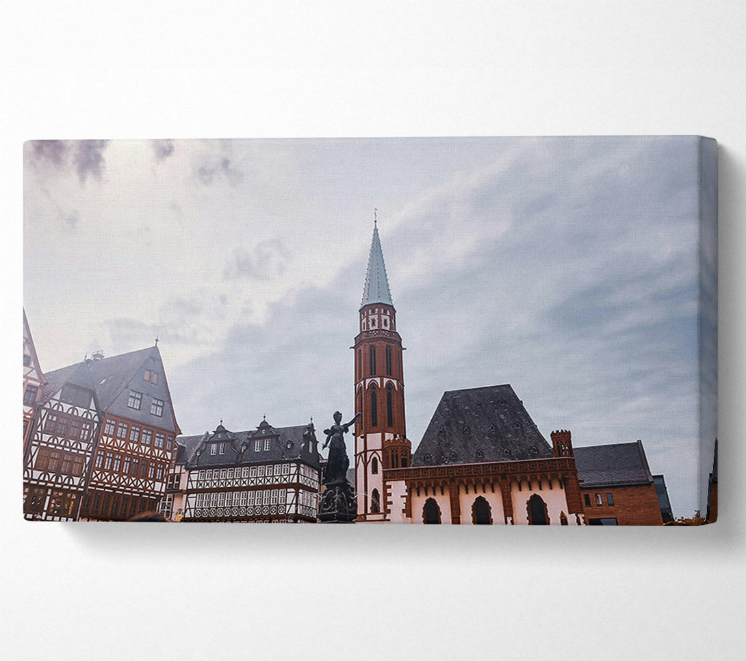  A Canvas Print of Gray Sky Spire Canvas Print