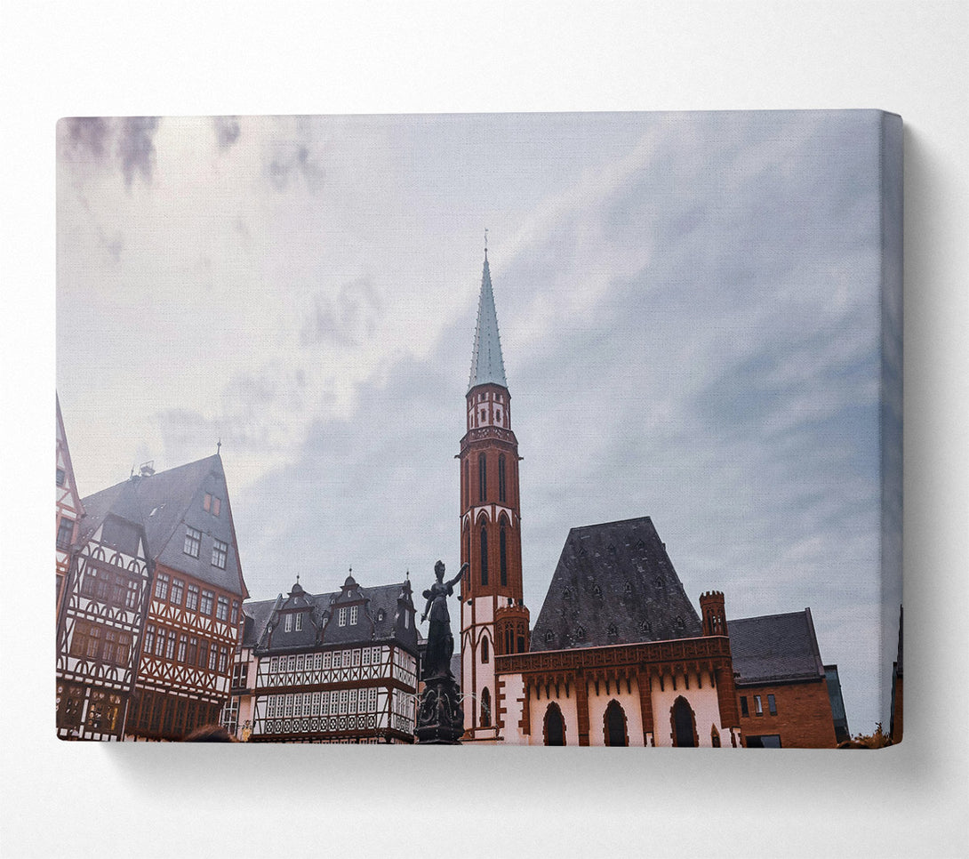  A Canvas Print of Gray Sky Spire Canvas Print