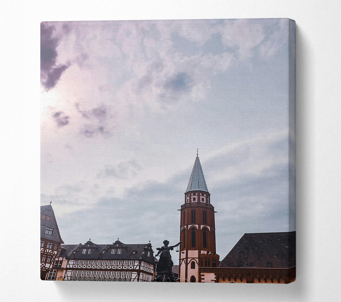  A Canvas Print of Pale Sky Spire Canvas Print
