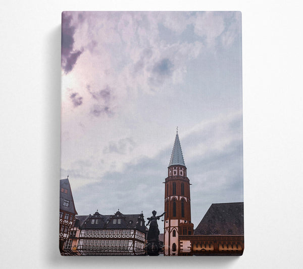  A Canvas Print of Pale Sky Spire Canvas Print