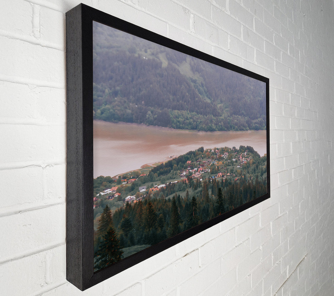  A Canvas Print of Dusty Pink Valley View Canvas Wall Art