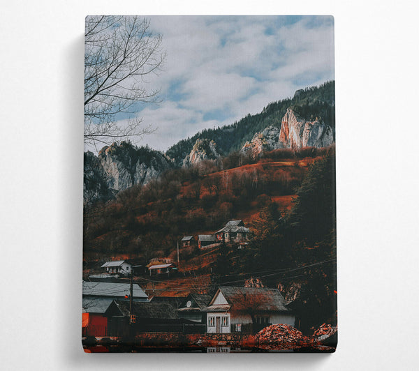  A Canvas Print of Red Hills Village Canvas Print