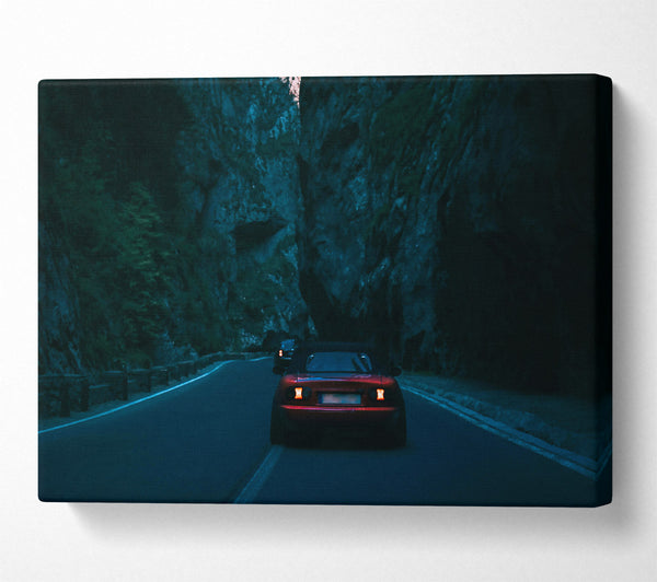  A Canvas Print of Red Light Canyon Drive Canvas Print