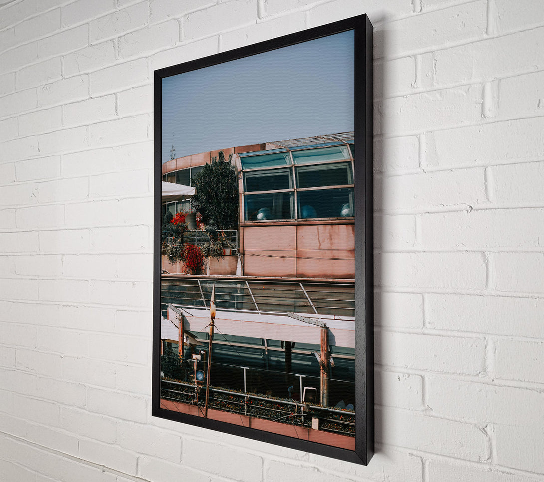  A Canvas Print of Pink Skylight Terrace Canvas Art