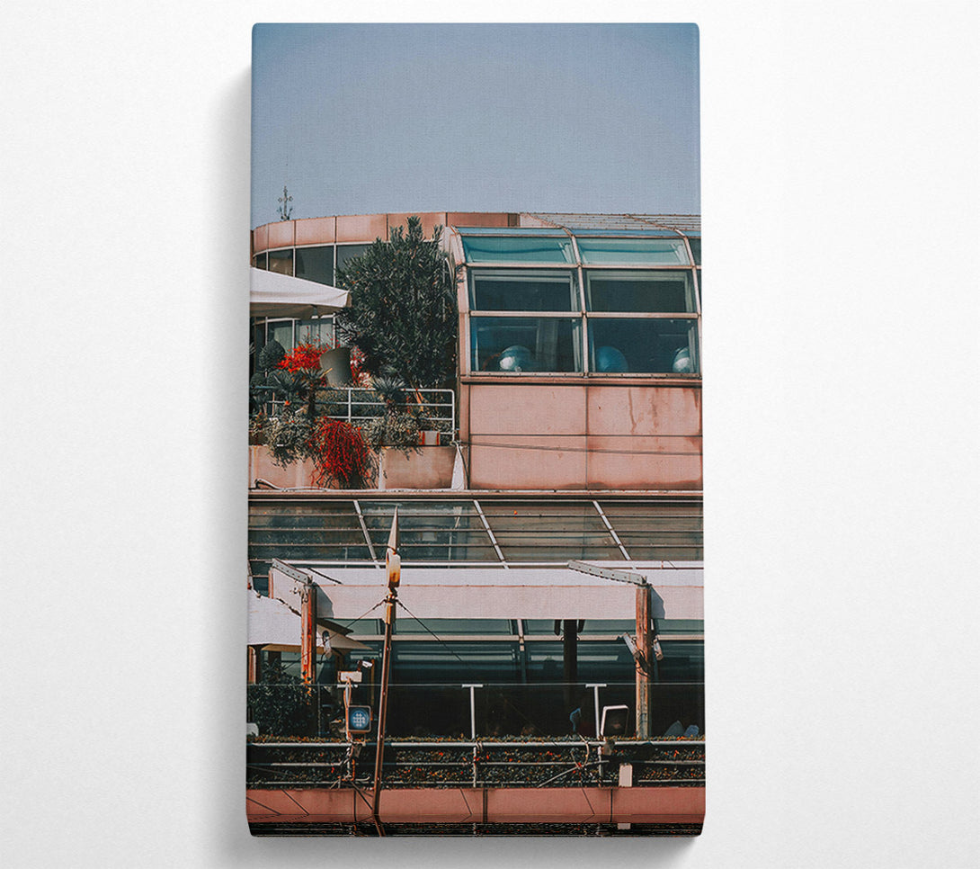  A Canvas Print of Pink Skylight Terrace Canvas Art