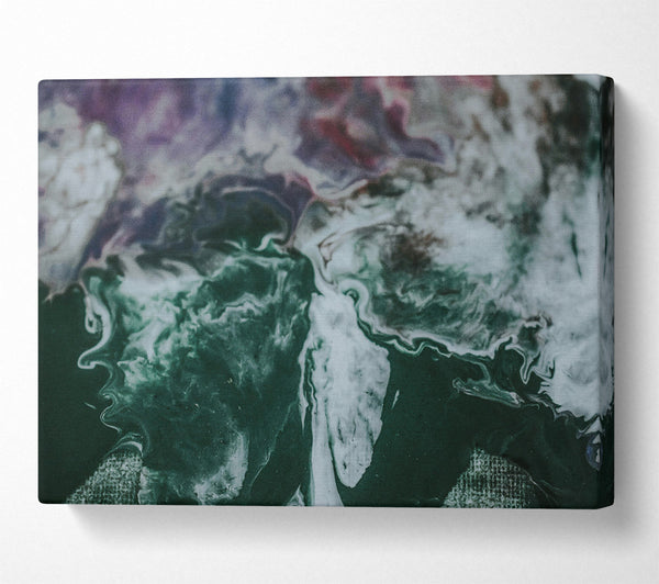  A Canvas Print of Emerald Swirls Canvas Wall Art