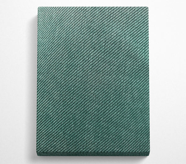  A Canvas Print of Teal Twill Texture Canvas Art
