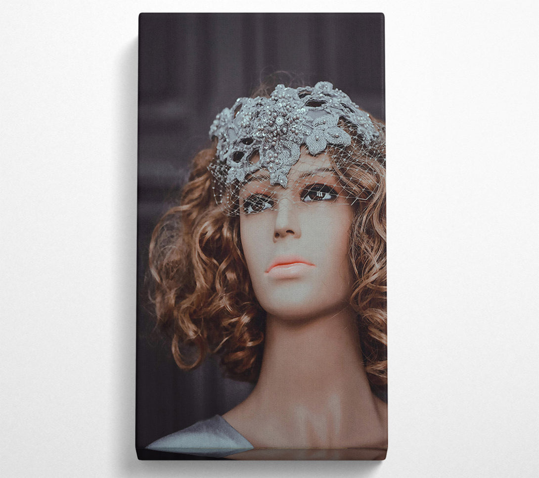  A Canvas Print of Silver Lace Veil Canvas Wall Art