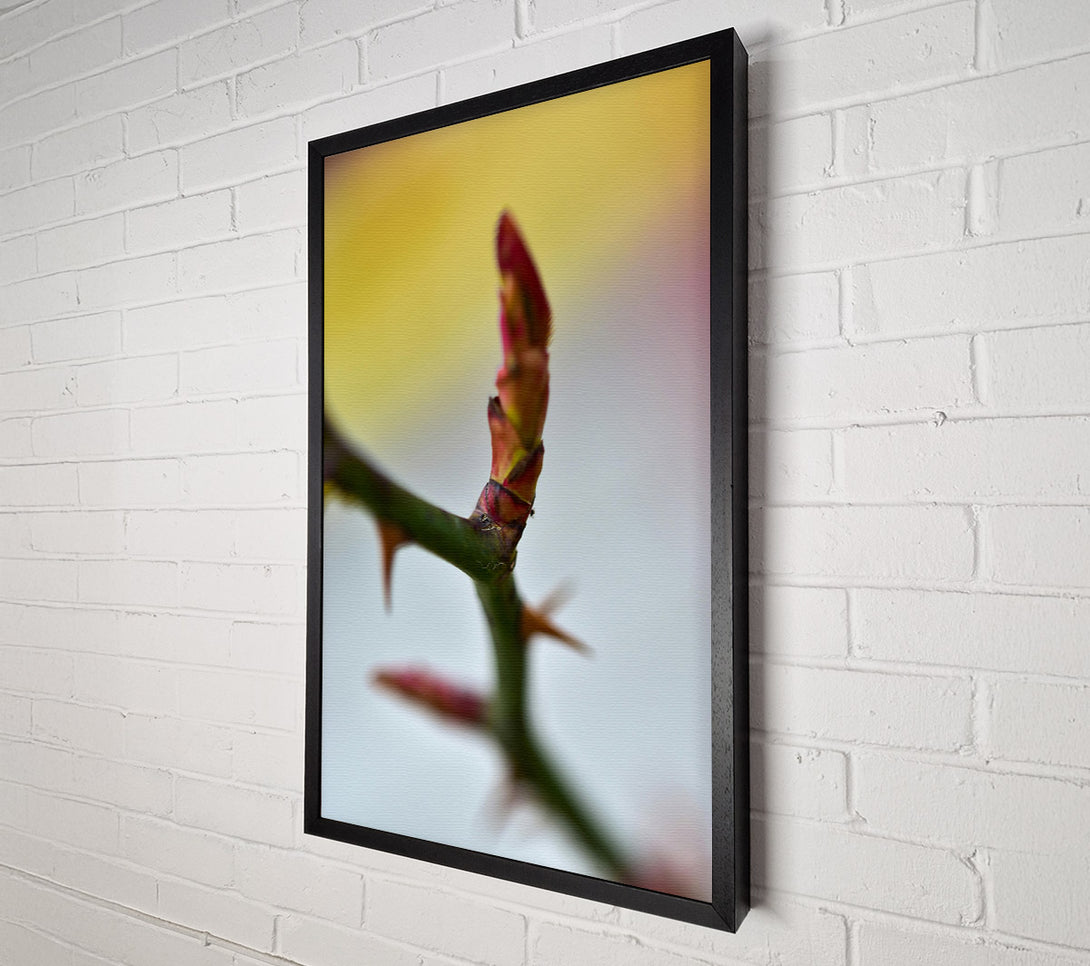  A Canvas Print of Red Rosebud Revival Canvas Wall Art