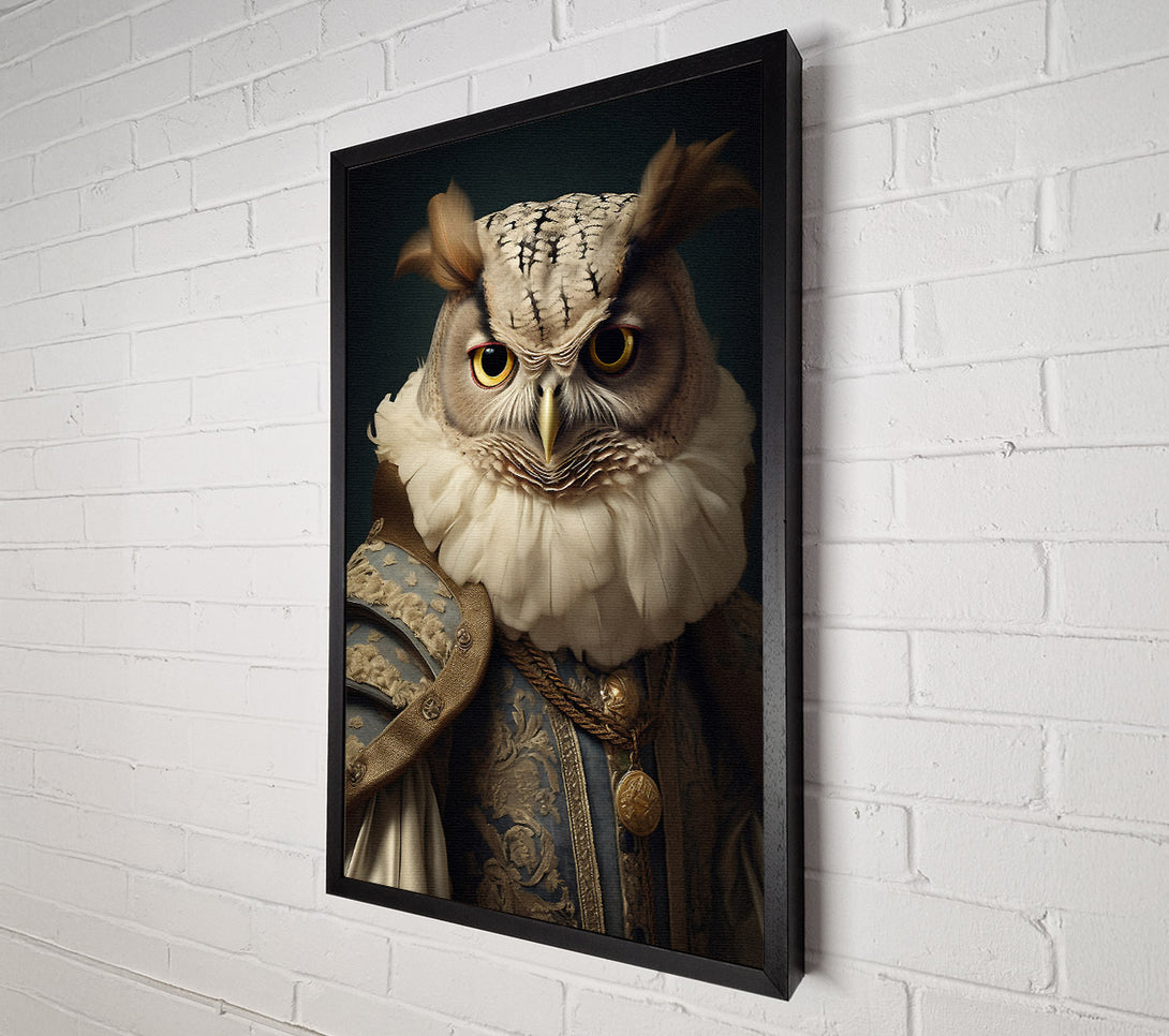  A Canvas Print of Owl Renaissance Canvas Print