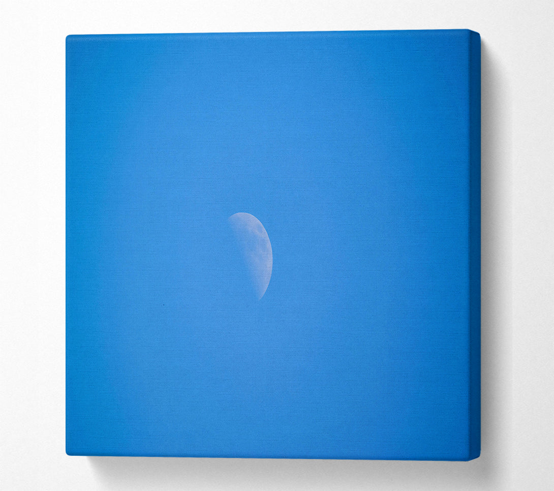 A Canvas Print of Blue Sky Crescent Canvas Print