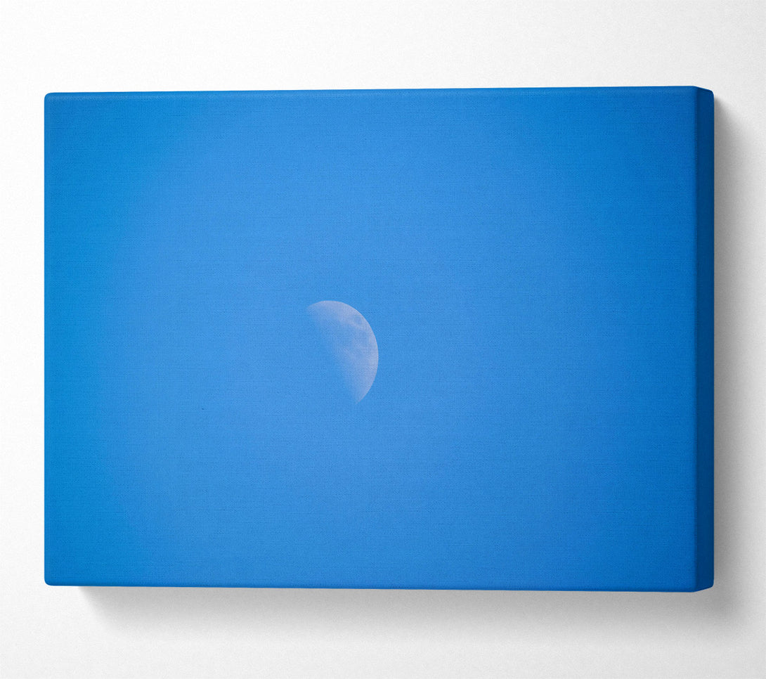  A Canvas Print of Blue Sky Crescent Canvas Print