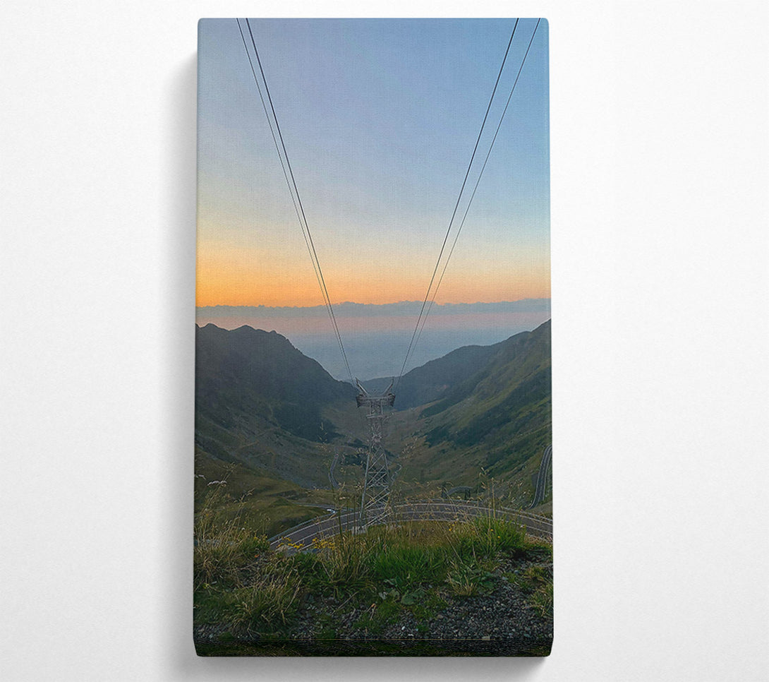  A Canvas Print of Orange Mountain Sky Canvas Art