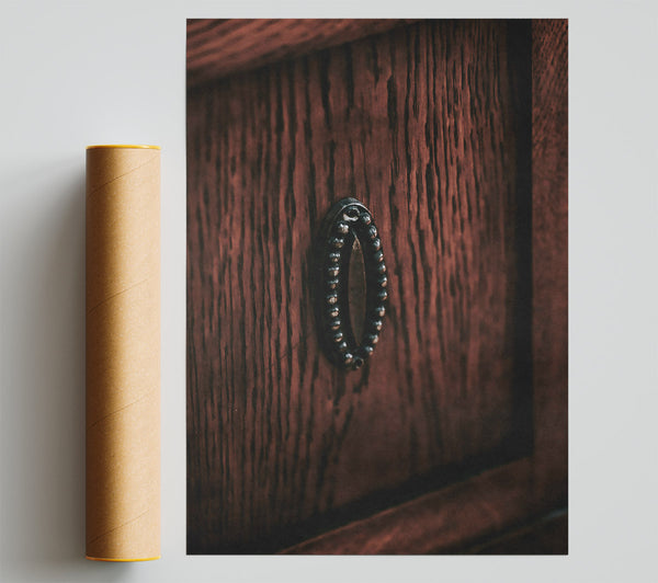Mahogany Door Knob Poster