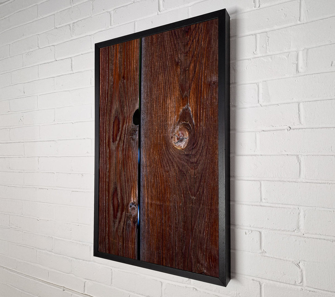  A Canvas Print of Dark Redwood Grain Canvas Print