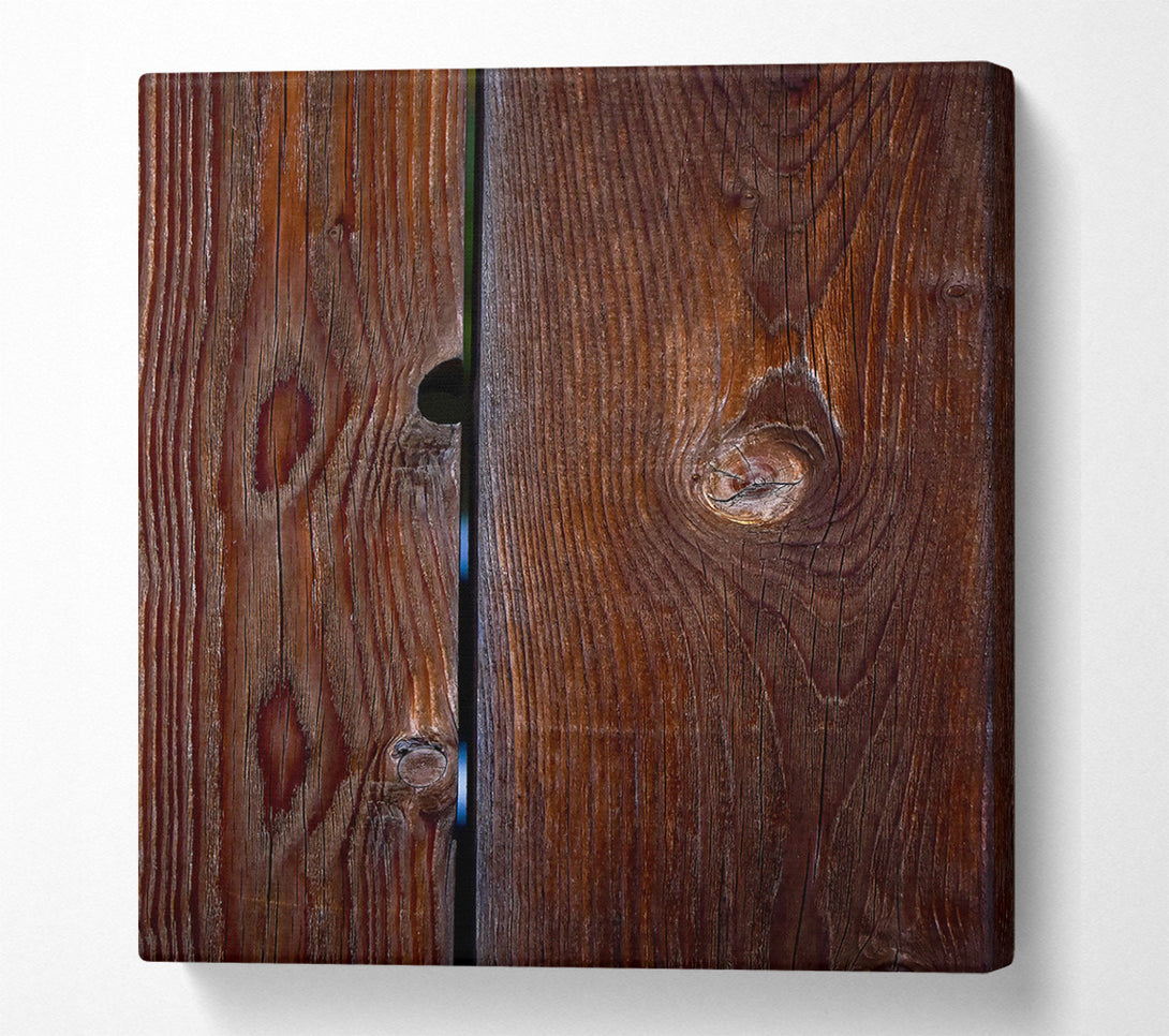  A Canvas Print of Dark Redwood Grain Canvas Print