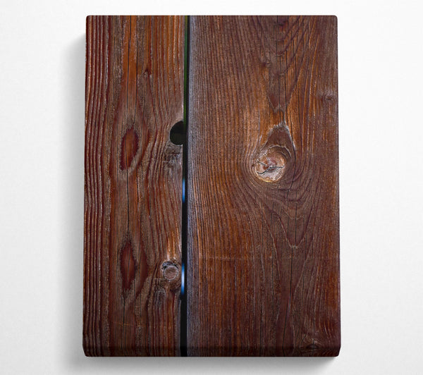  A Canvas Print of Dark Redwood Grain Canvas Print