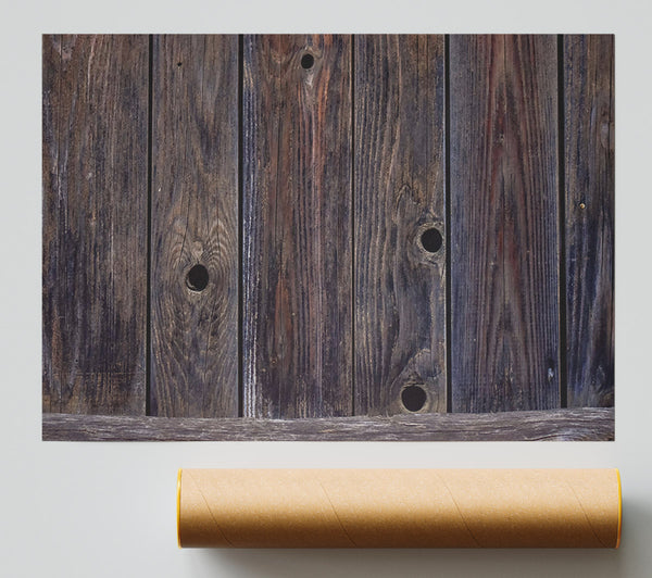 Dark Weathered Wood Poster