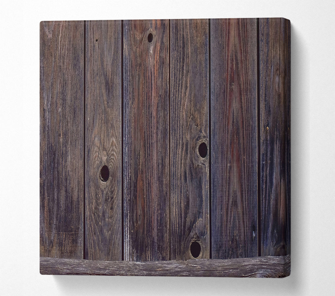  A Canvas Print of Dark Weathered Wood Canvas Wall Art