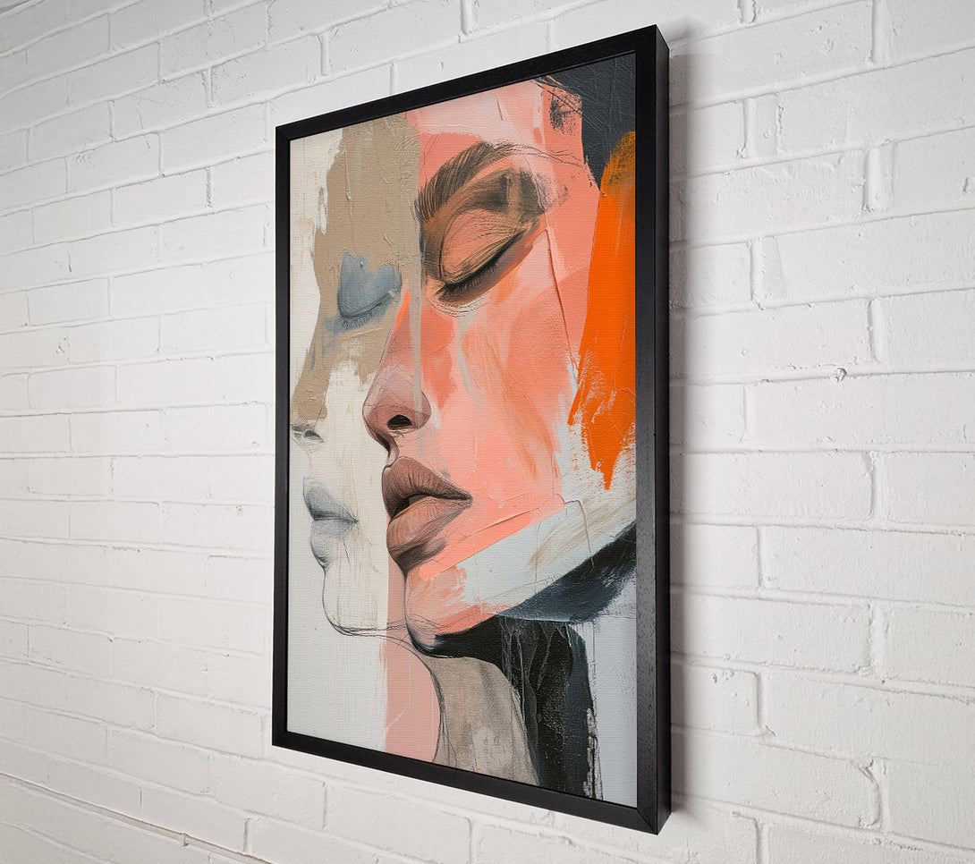  A Canvas Print of Paint Face Woman Canvas Art