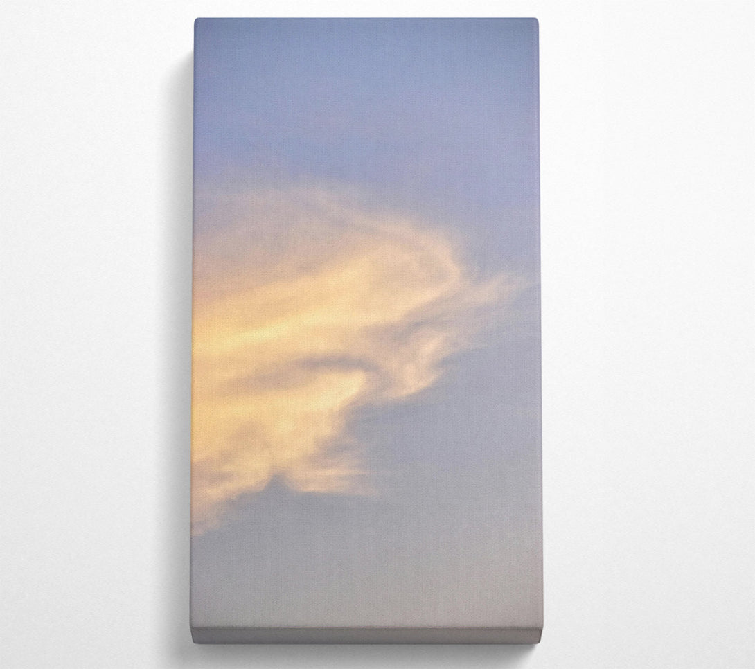  A Canvas Print of Golden Cloud Swirls Canvas Wall Art