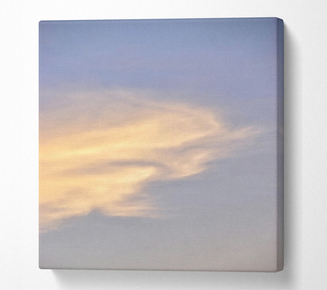  A Canvas Print of Golden Cloud Swirls Canvas Wall Art