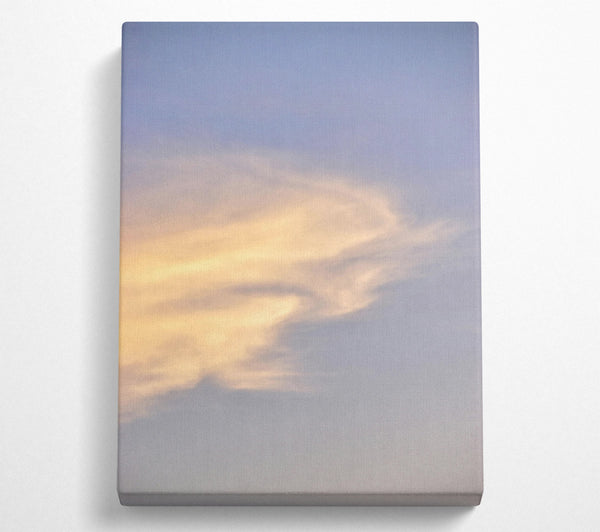  A Canvas Print of Golden Cloud Swirls Canvas Wall Art