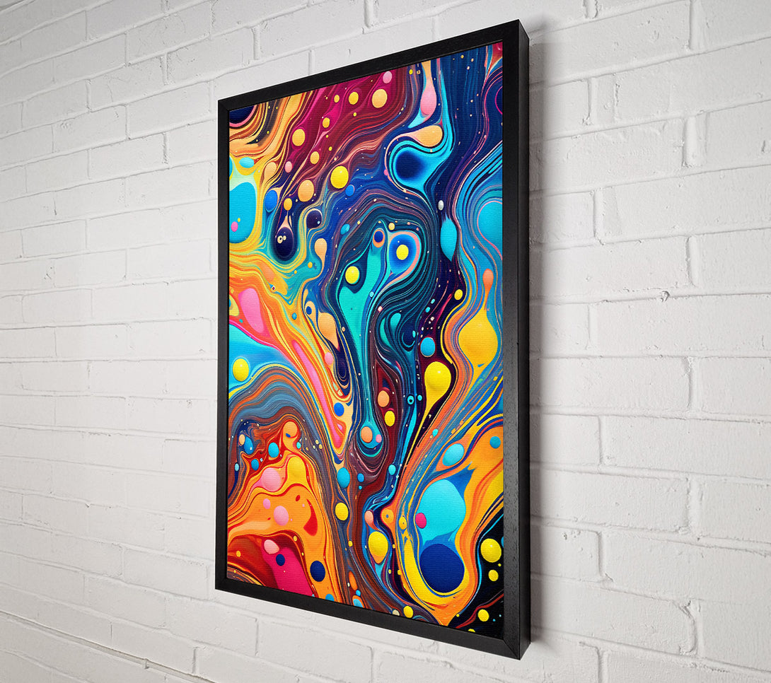  A Canvas Print of Paint Swirls Canvas Wall Art