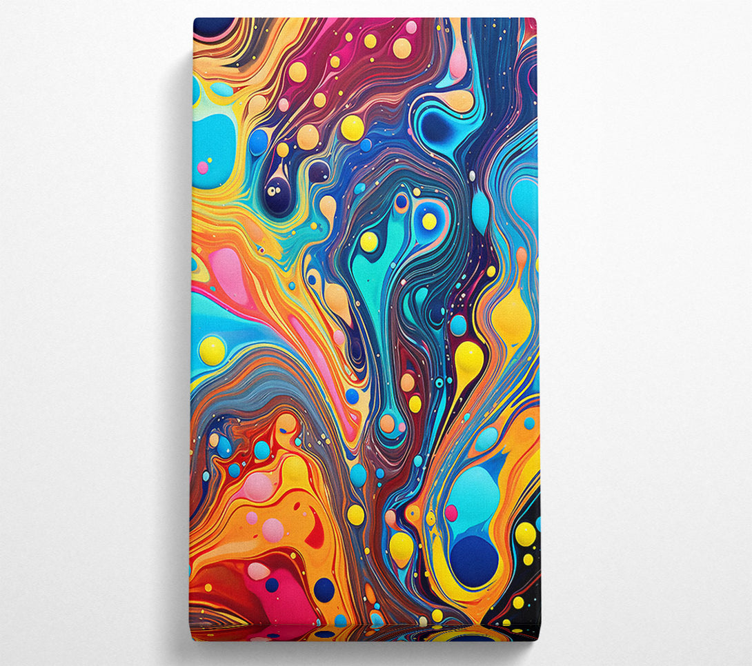 A Canvas Print of Paint Swirls Canvas Wall Art