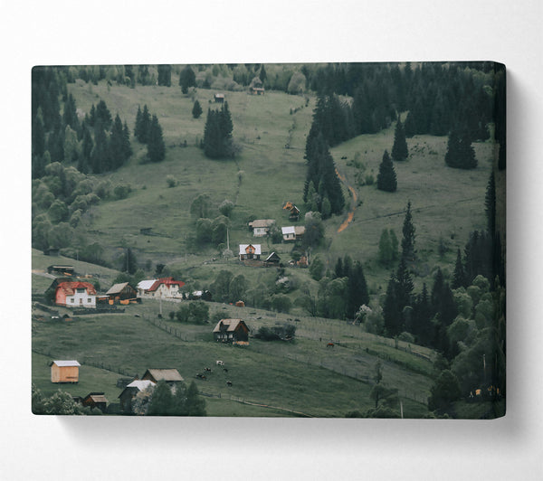  A Canvas Print of Green Hills Retreat Canvas Art